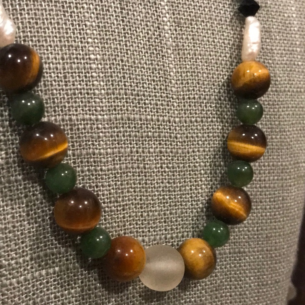 Vintage Tigers Eye Necklace